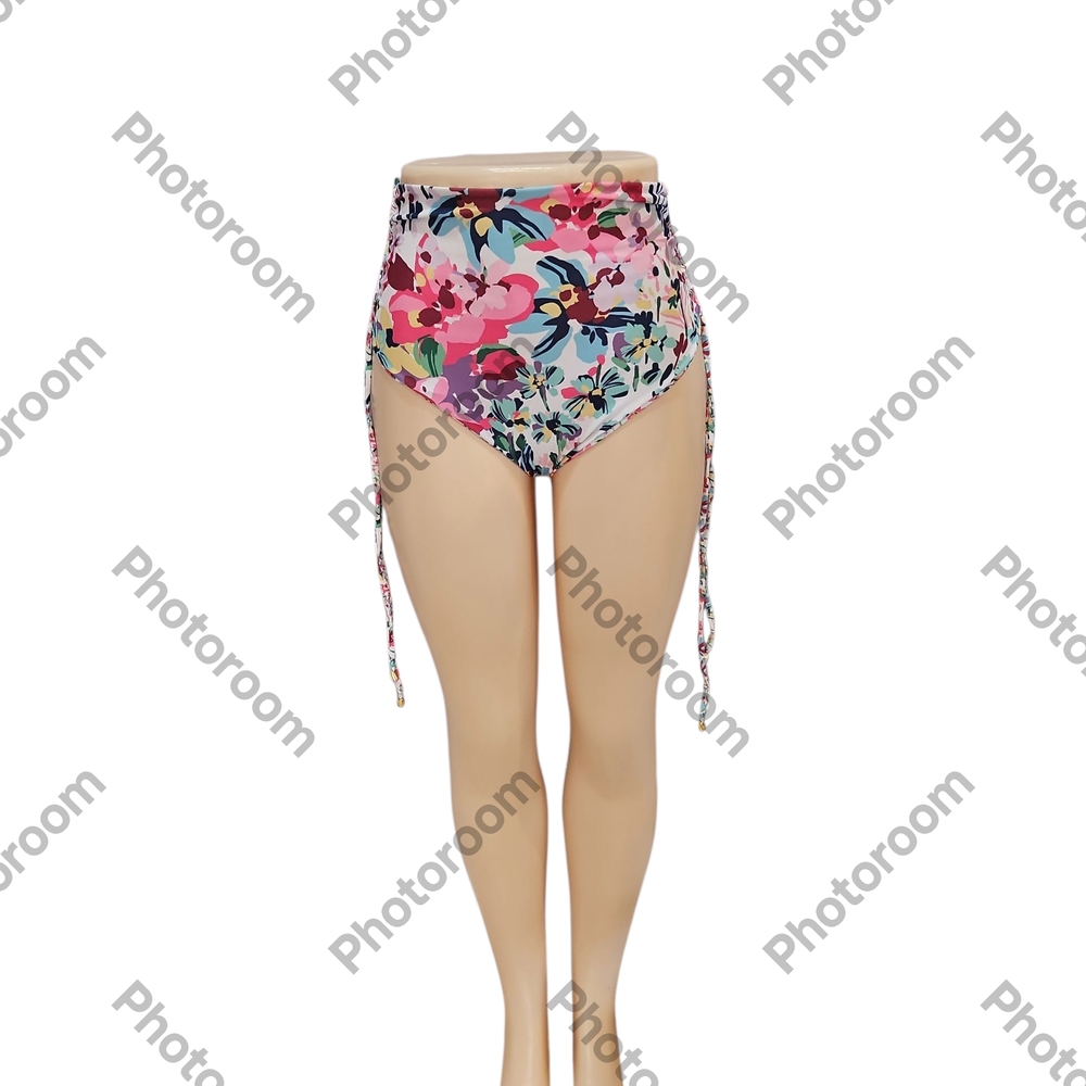 PHAX TallaWoman Riversible Super  High-Waisted MulticolorFloral Bikini Bottom XS